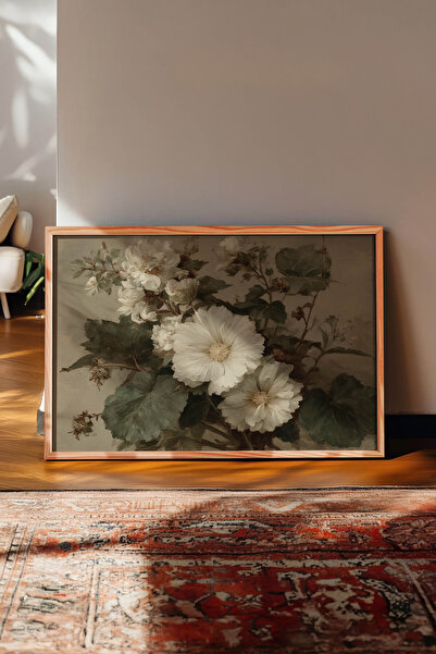 Zestia Pictură murală orizontală vintage, natură moartă cu buchet de flori al...