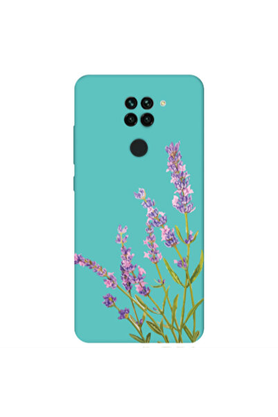 Other Xiaomi Redmi Note 9 Flowers 8 Turquoise Colored Silicone TPU Θήκη