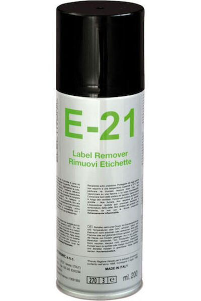 Due-Ci E-21 Καθαριστικό Σπρέι 200ml 1 τεμάχιο Αφαίρεση Ετικετών