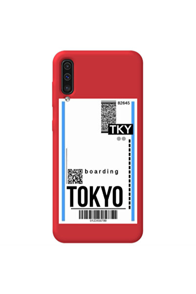 Other Samsung A70 Tokyo Boarding Red Colored Silicone TPU Θήκη
