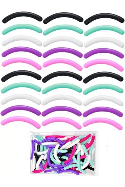 Arabest 30pcs Eyelash Curler Refill Pads,Universal Replacement Silicone Pads ...
