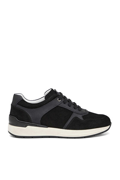 Tergan Siyah Hakiki Süet Deri Erkek Sneaker - E26I1AY57696-A01