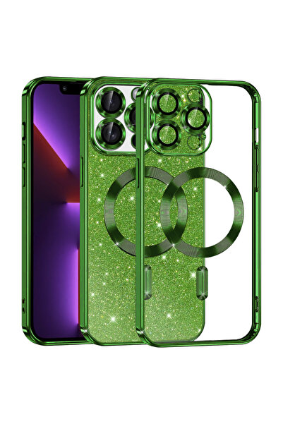 Techsuit Husa pentru iPhone 13 Pro, Luxury Glitter MagSafe, protectie antisoc...