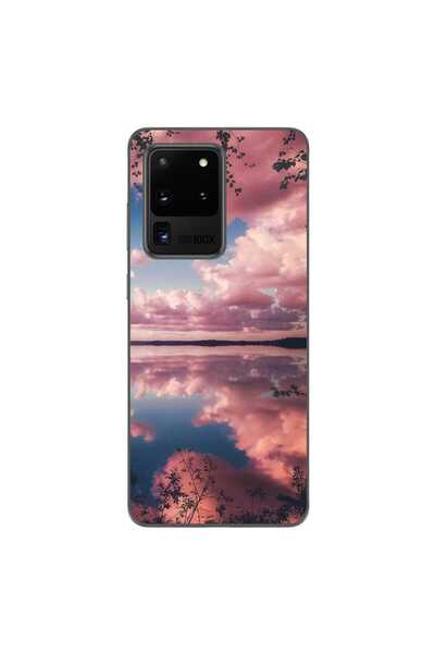 OEM Husa compatibila cu Samsung Galaxy S20 Ultra Silicon Gel Tpu Model Pink C...