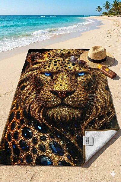 Elmas Dizayn Beach Sports Bath Towel Quick Drying Water Absorbent Sand Resist...