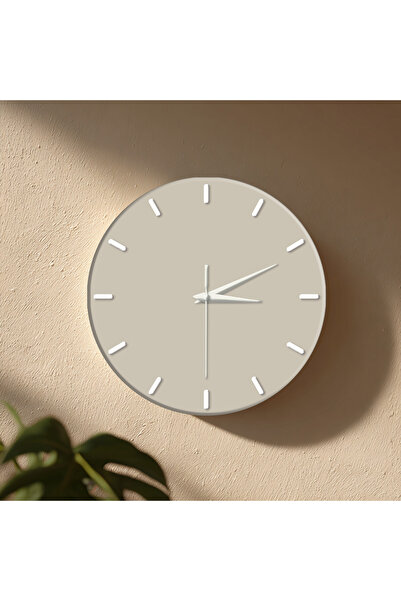 no26dekor Dekoratif Duvar Saati – 33 cm UV Baskılı MDF Duvar Saati