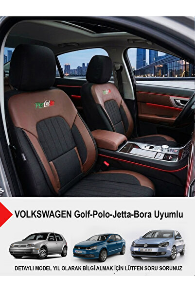 GM-DESIGN Perfetto Series Luxury Linen Car Seat Cover - (Volkswagen Bora-Golf...