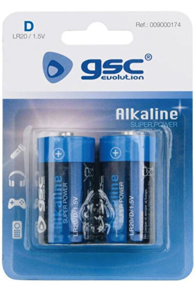 GSC Game World Αλκαλικές Μπαταρίες D 1.5V 2 τεμάχια