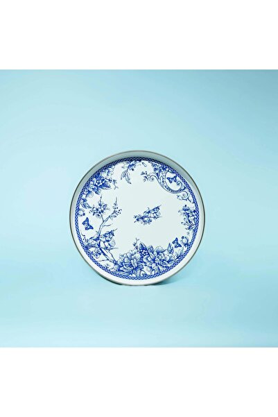 Altabi Blue Life Enamel Presentation Tray - 32 cm