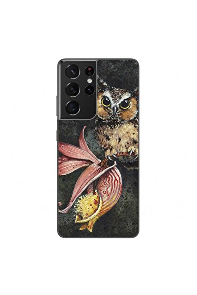 OEM Husa compatibila cu Samsung Galaxy S21 Ultra Silicon Gel Tpu Model Owl Pa...
