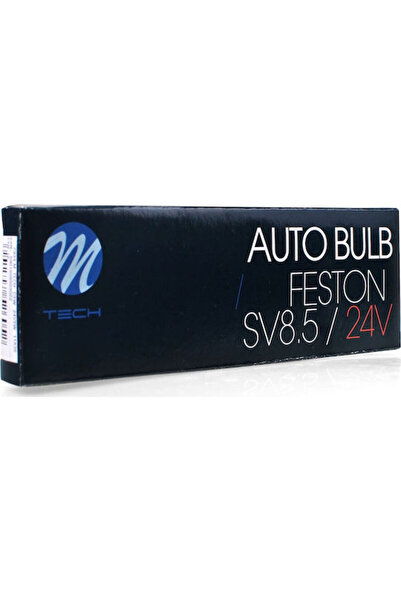 M-TECH Λάμπες Αυτοκινήτου SV8.5-8 Αλογόνου 24V 5W 10 τεμάχια