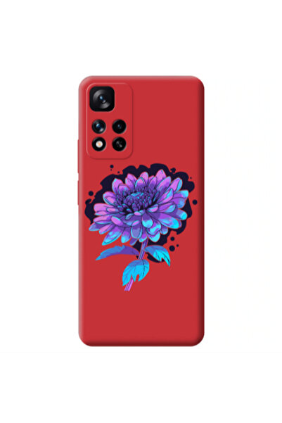 Other Xiaomi Redmi Note 11 Pro 5G Witch flower Red Colored Silicone TPU Θήκη