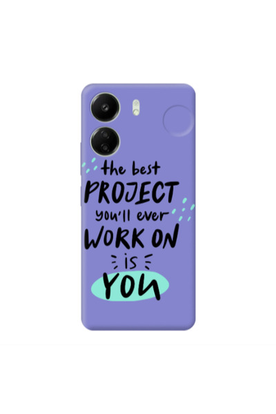 Other Xiaomi Redmi 13C The Best Project Purple Colored Silicone TPU Θήκη