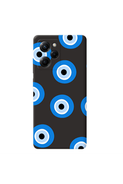 Other Xiaomi Poco X5 Pro Evil eyes beads Black Colored Silicone TPU Θήκη