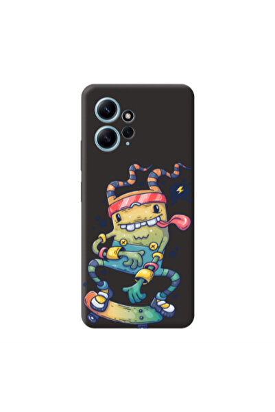 Other Xiaomi Redmi Note 12 4G Dangerous task Black Colored Silicone TPU Θήκη