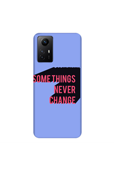 Other Xiaomi Redmi Note 12s Somethings Never Change Light Purple Colored Sili...