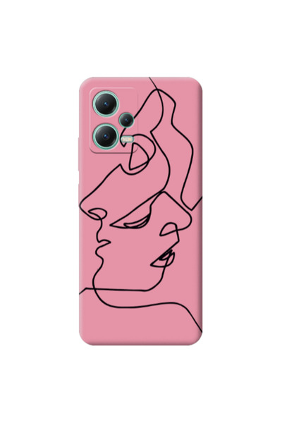 Other Xiaomi Redmi Note 12 Pro 5G intertwined Pink Colored Silicone TPU Θήκη
