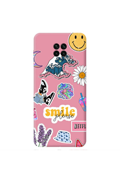 Other Xiaomi Redmi Note 9 Pro Smile Moon Pink Colored Silicone TPU Θήκη