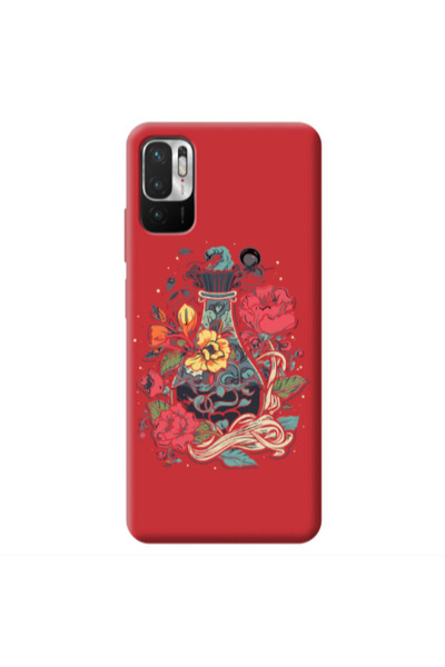Other Xiaomi Redmi Note 10 Pro 5G Magic vase Red Colored Silicone TPU Θήκη