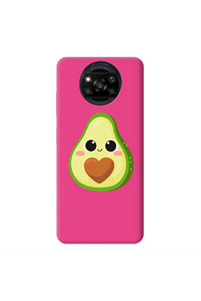 Other Xiaomi Poco X3 /X3 Pro Baby avocado Fuchsia Colored Silicone TPU Θήκη