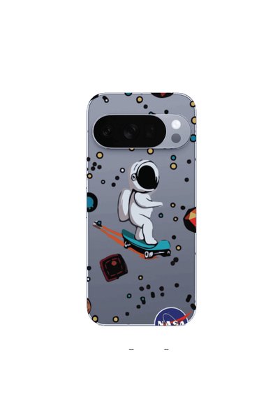 Other Google Pixel 10 Pro Astronaut with skateboard Transparent Silicone TPU ...