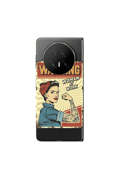 Other Honor Magic V5 Woman at work Transparent Silicone TPU Θήκη