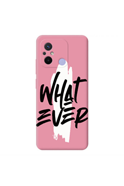 Other Xiaomi Redmi 12C What Ever Pink Colored Silicone TPU Θήκη
