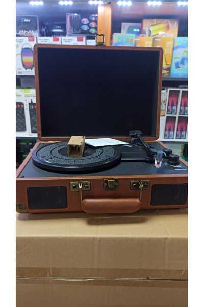 Genel Markalar Retro Bluetooth Pikap Taşınabilir Bavul Tipi Plak Çalar USB / ...