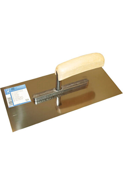 OEM Gletieră oțel inoxidabil 280x130x0,6 mm, mâner din lemn