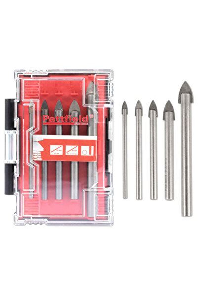OEM Pattfield 4-10мм свредло за стъкло и плочки, комплект с връх и опашка, 5 ...