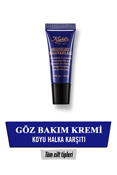 Kiehl's Midnight Recovery Eye 15 ml – Göz Çevresini Besleyen ve Yenileyen Gec...