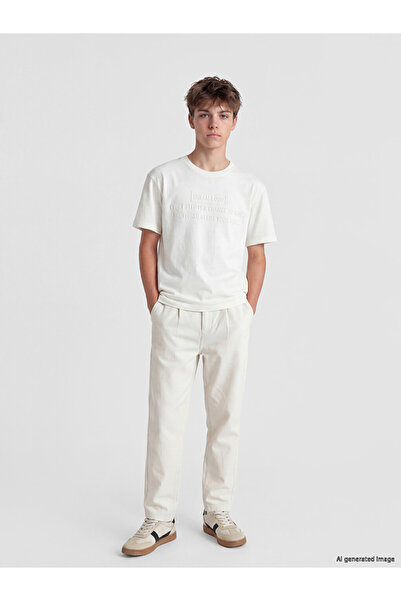 LC Waikiki Esvab • Modern & Distinctive Embossed Printed Boys' T-Shirt