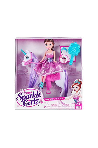 Sparkle Girlz , set de joaca, Papusa Cu Unicorn