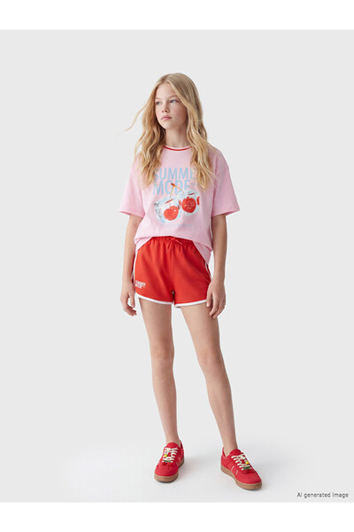 LC Waikiki Shining Choices by Shining Store Girls' Shorts with Waist Drawstring