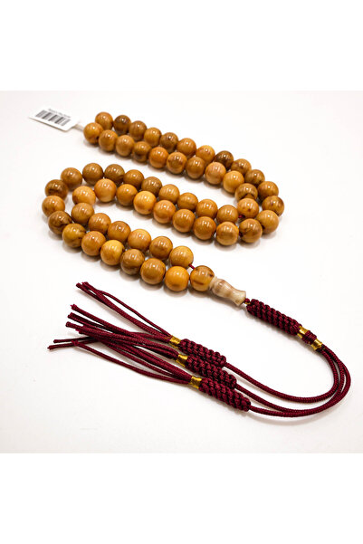 Generic German Antique Musk Rosary 57 Beads 9.5mm Honey Brown Prayer Beads 34...