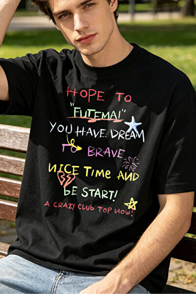 Fleck Casual Style T Shirts For Men With Hope To Futemai You Have Dream To Br...