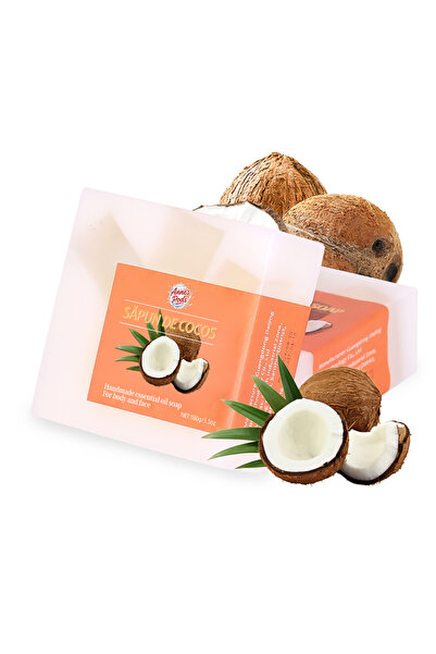 AnnesPods Set x 5 Sapunuri exfoliante cu extract de cocos, facut manual,100gr