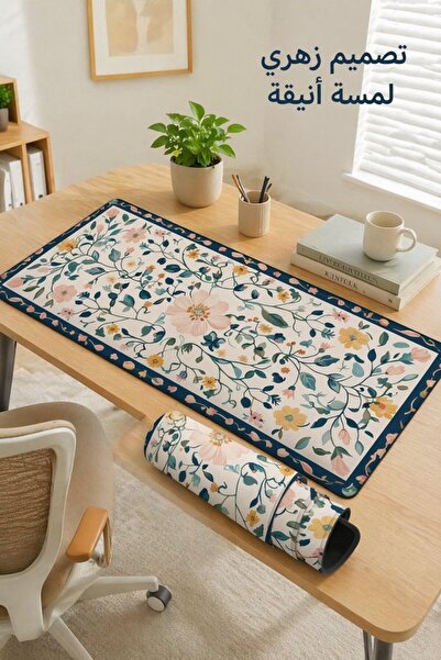 Generic 1 Large Rubber Gaming Mouse Pad Desk Mat Floral Design Non Slip Water...