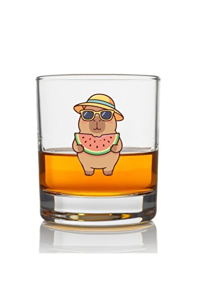 Hediye Vakti Premium Thick-Bottomed Whiskey Glass - Crystal Clear Glass for C...