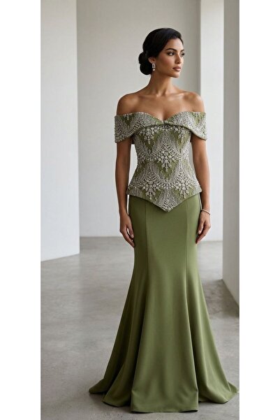Ahlaa mawda Elegant embroidered evening dress