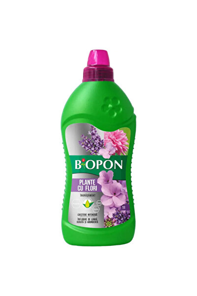 biopon υγρό λίπασμα για ανθισμένα φυτά, 1 λίτρο
