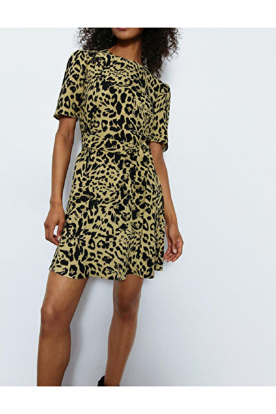 Evendi Rochie scurta, Negru/Galben