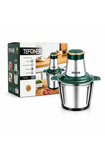 TEFONER TE-M36-3L Electric Food Chopper, 3L Capacity, 1000W Power, Stainless ...