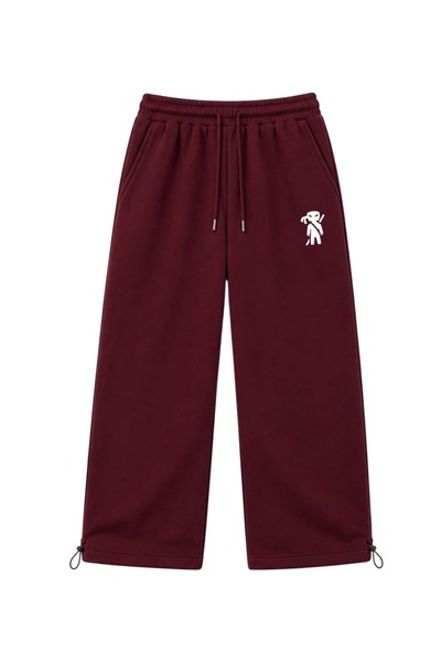 zaee Street Alien Embroidered Adjustable Leg Premium Baggy Sweatpants