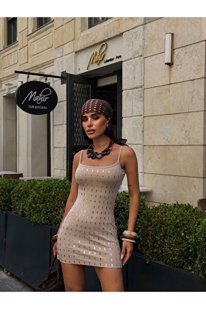 sajarsln Saja Rsln Baget Taşlı Winaze Model Mini Dress