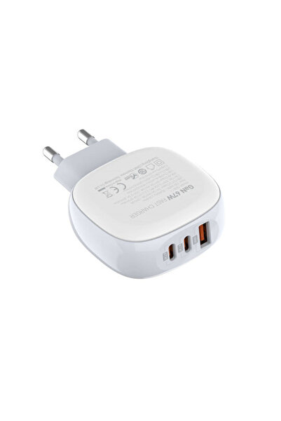 LDNIO Φορτιστής Χωρίς Καλώδιο με Θύρα USB-A και 2 Θύρες USB-C 67W Λευκό (Q3611)