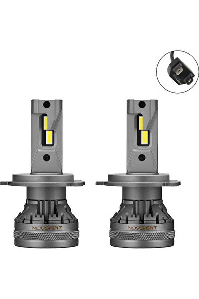 NOVSIGHT Λάμπες Αυτοκινήτου N37 H4 LED 6500K Ψυχρό Λευκό 12-24V 120W 2 τεμάχια