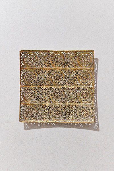 Paşabahçe Sunny Metal Decorative Plate S, Presentation, Stylish Design