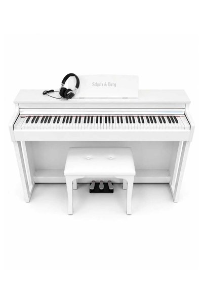 SCHULZ&BERG SB145 W DİJİTAL PİYANO (TABURE VE KULAKLIK HEDİYELİ) (beyaz)