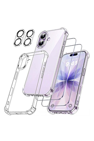 ELTRAZONE iPhone 17 Clear Case with 2-Pack Tempered Glass and 2-Pack Camera L...